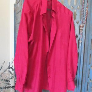 Pink Raspberry Silk Blouse